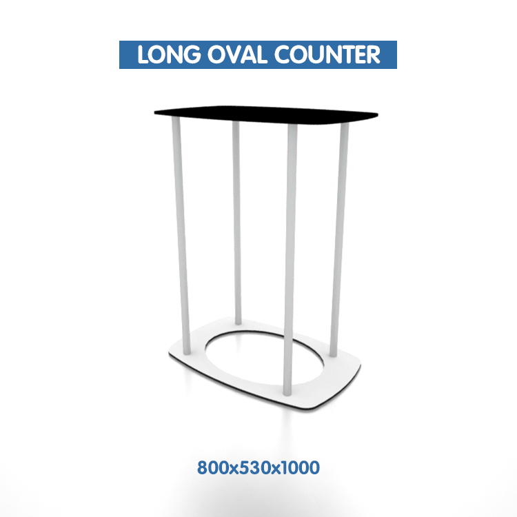 LONG OVAL COUNTER