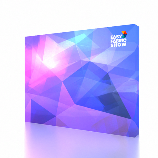 3*6M Velcro Pop Up Booth Straight Backwall