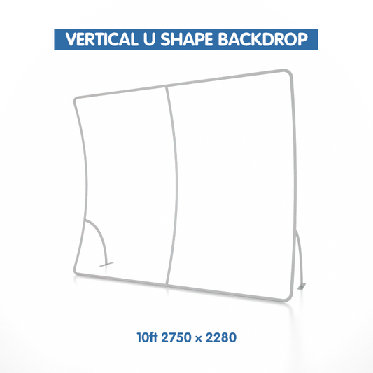 VERTICAL U SHAPE BACKDROP