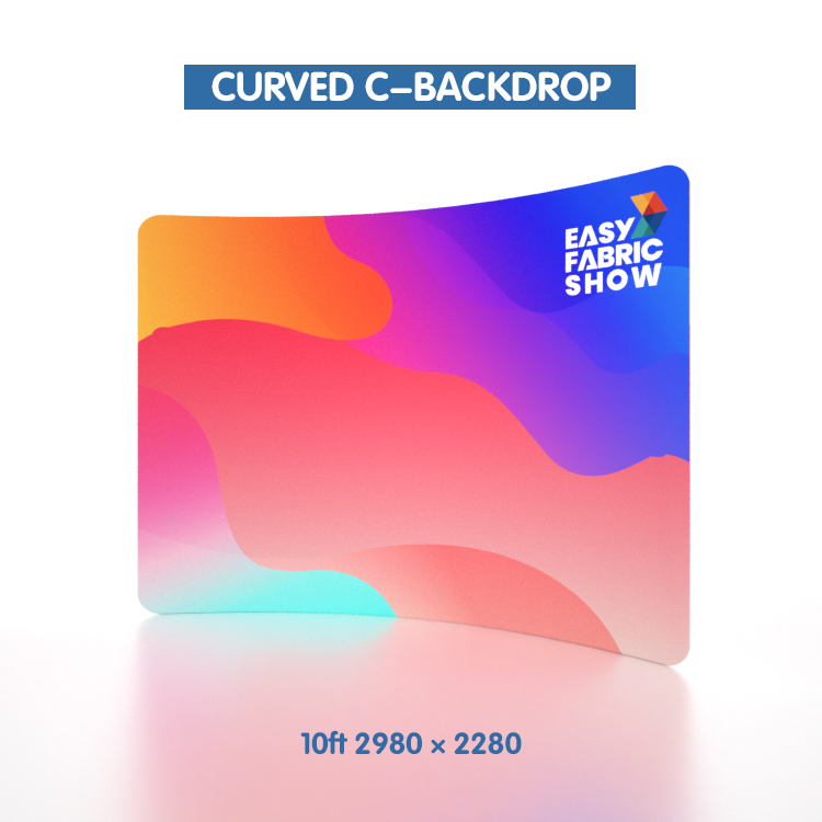 Curve-shape Backdrop