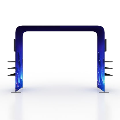 Square Arch Display with Shelf & TV Mount--Exhibition Entrance