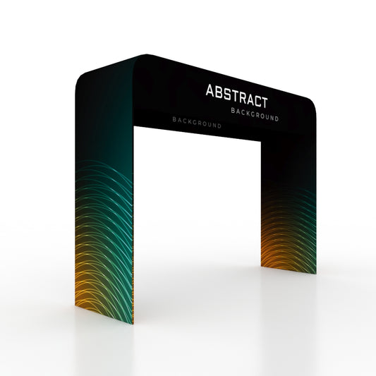 Square Fabric Arch Display with Top Header --Exhibition Entrance