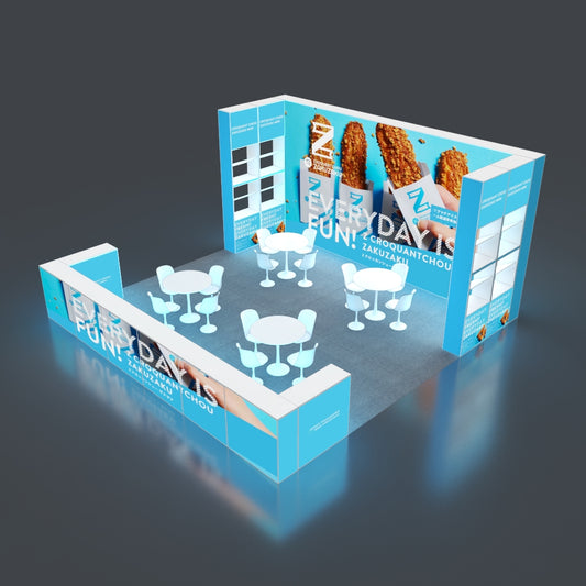 6*6m Backlit Pop-Up Booth NO.3