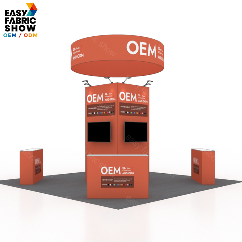 6*6 3D Wallbox booth NO.4 With Hanging Banner