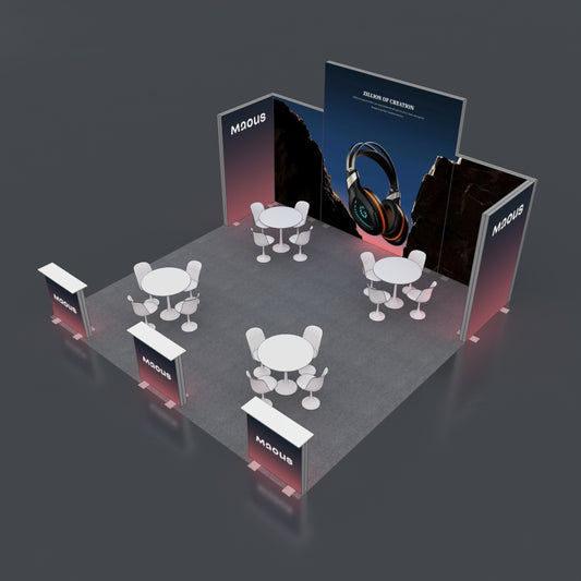 6*6m Lightboxes Booth NO.3