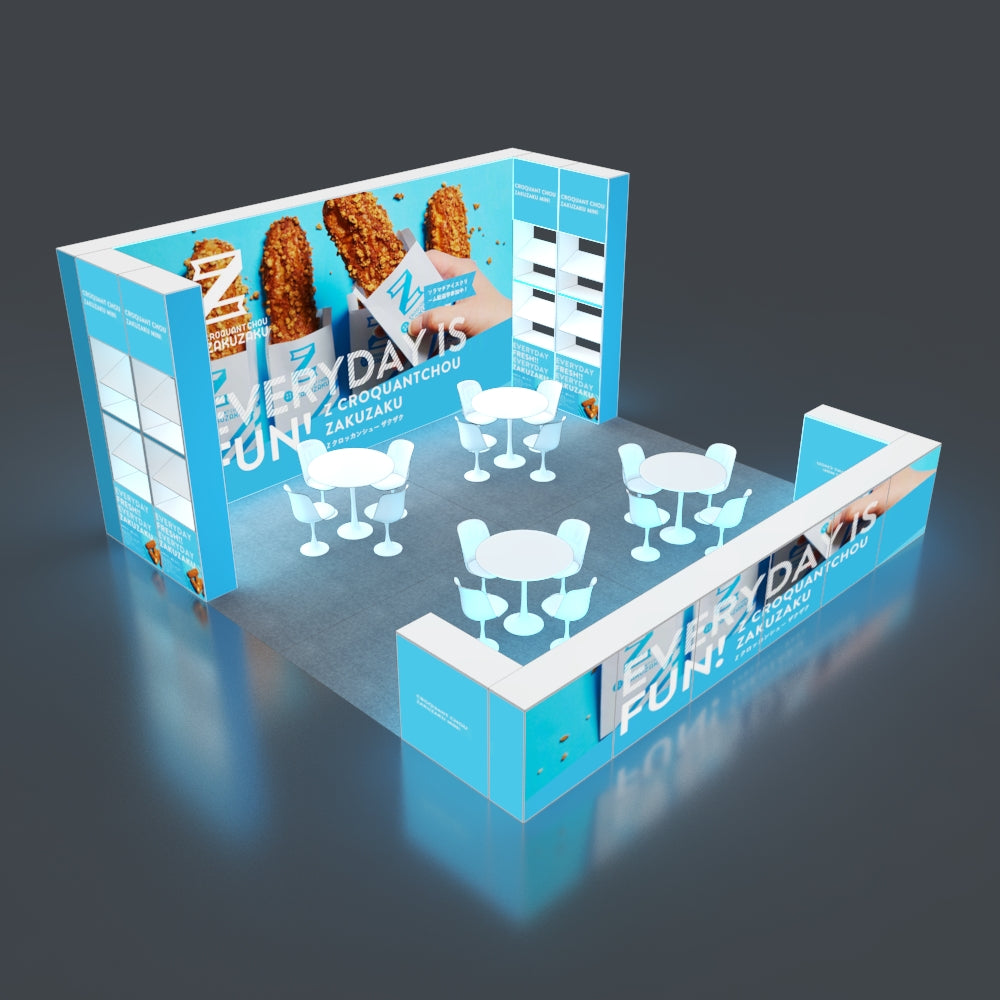 6*6m Backlit Pop-Up Booth NO.3