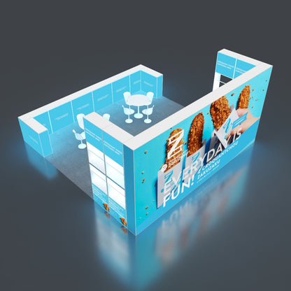 6*6m Backlit Pop-Up Booth NO.3