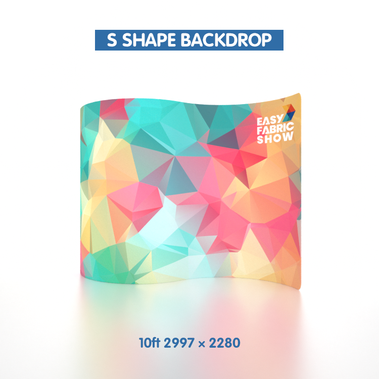 S SHAPE BACKDROP