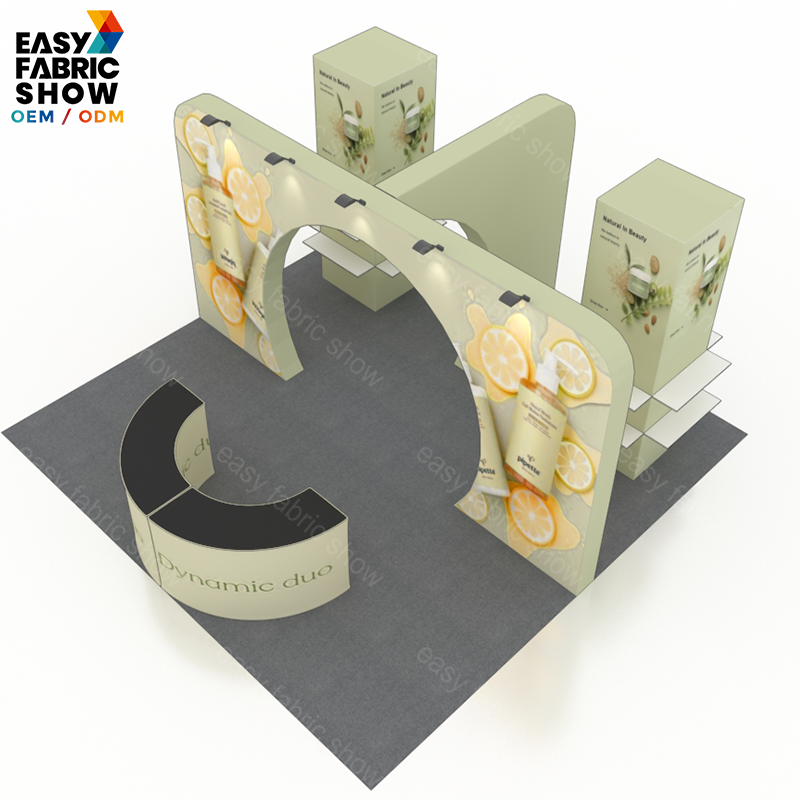 6*6 3D Wallbox booth NO.5 With Arch Display