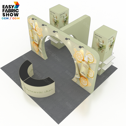 6*6 3D Wallbox booth NO.5 With Arch Display