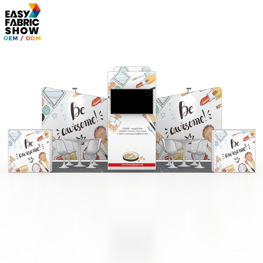 3*6m Aluminum Frame Booth With Arc - shaped NO.4