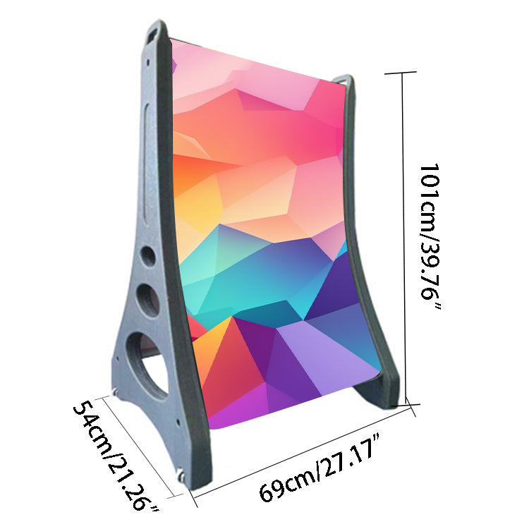 Pavement Sign-Portable Curved Poster Stan