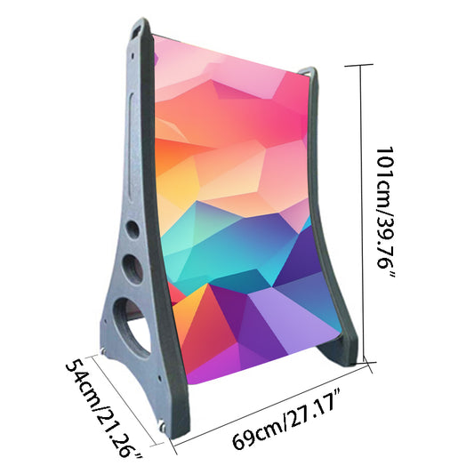 Pavement Sign-Portable Curved Poster Stan