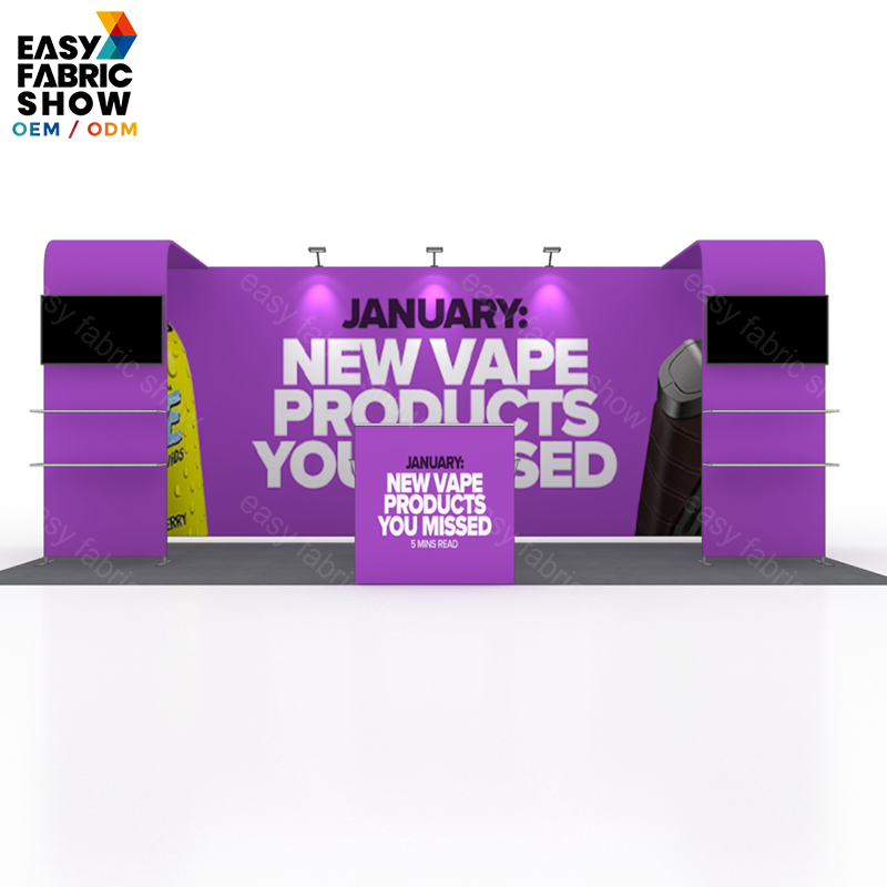 3*6m Aluminum Frame Booth With Arc - shaped NO.5