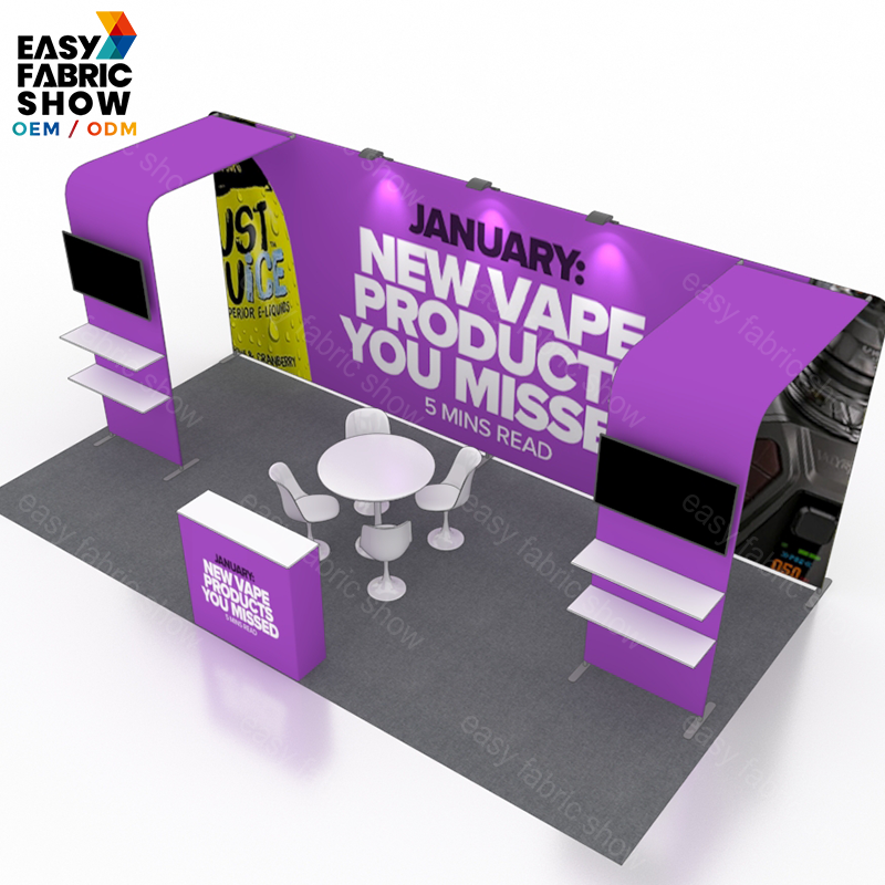 3*6m Aluminum Frame Booth With Arc - shaped NO.5