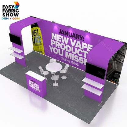 3*6m Aluminum Frame Booth With Arc - shaped NO.5