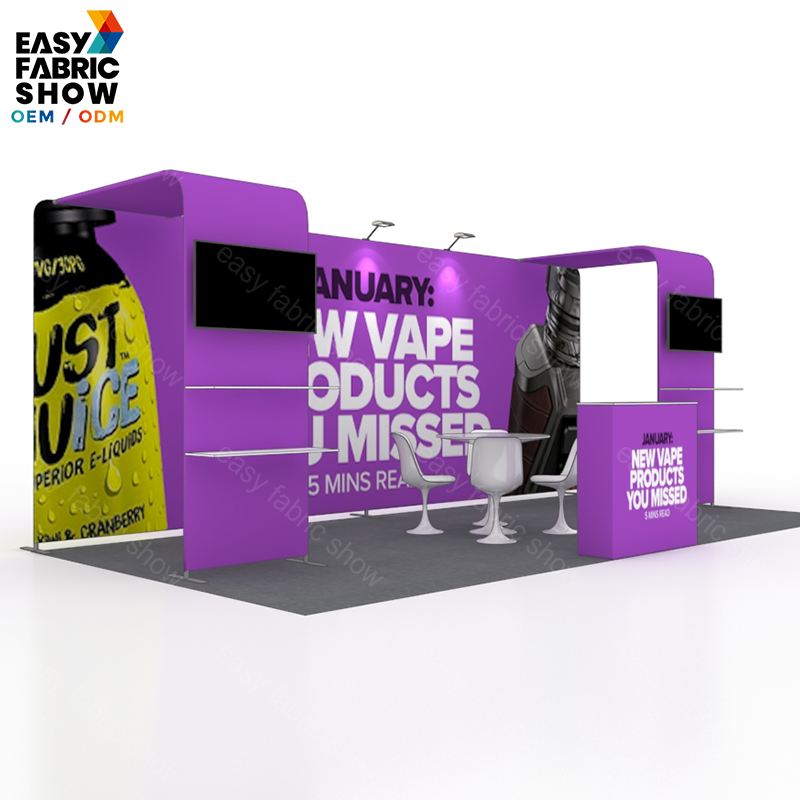 3*6m Aluminum Frame Booth With Arc - shaped NO.5