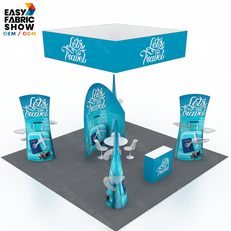 6*6 3D Wallbox booth NO.6 With Hanging Banner