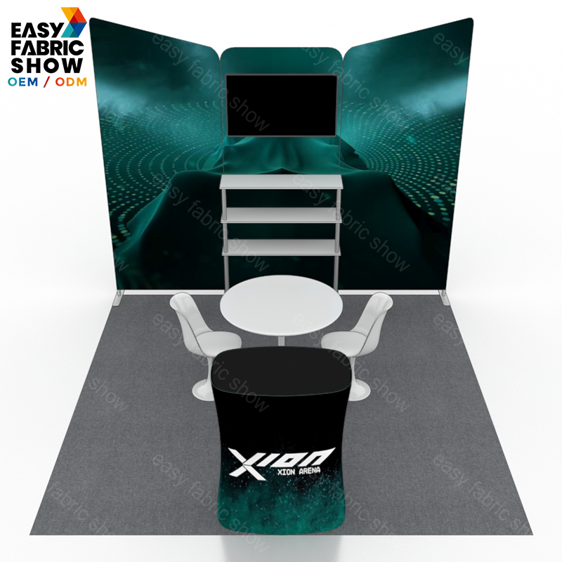 3*3m Aluminum Frame Booth with Multi-layer shelf NO.2