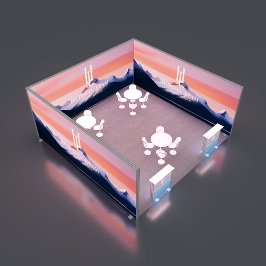 6*6m Lightboxes Booth NO.5