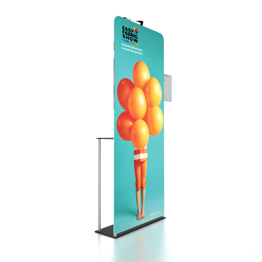 Portable Exhibit TV Display Stand with Spotlight