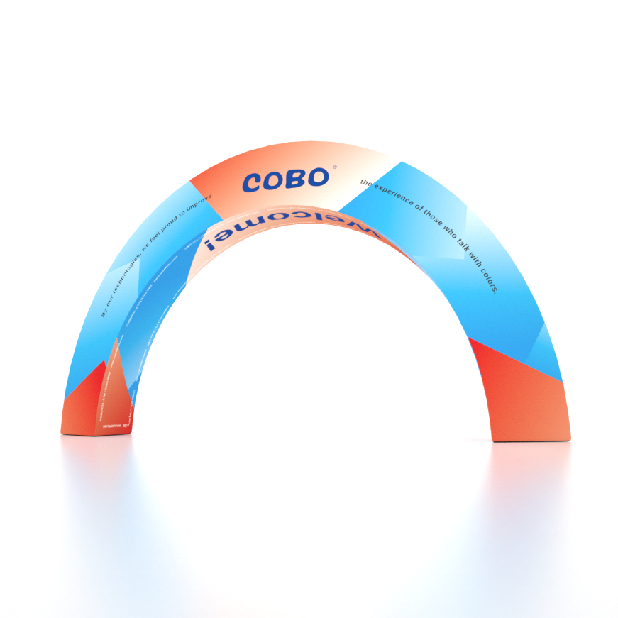 15ft 3D C-Frame Tension Fabric Arch Display--Exhibition Entrance