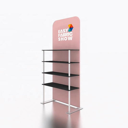 Exhibition Display Rack with Four Shelves