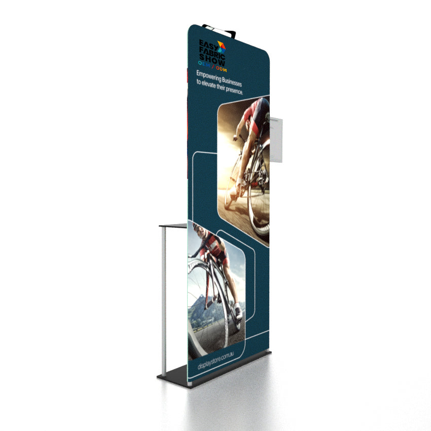 Portable Exhibit TV Display Stand with Spotlight