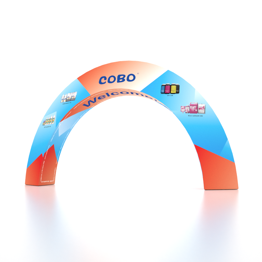 15ft 3D C-Frame Tension Fabric Arch Display--Exhibition Entrance
