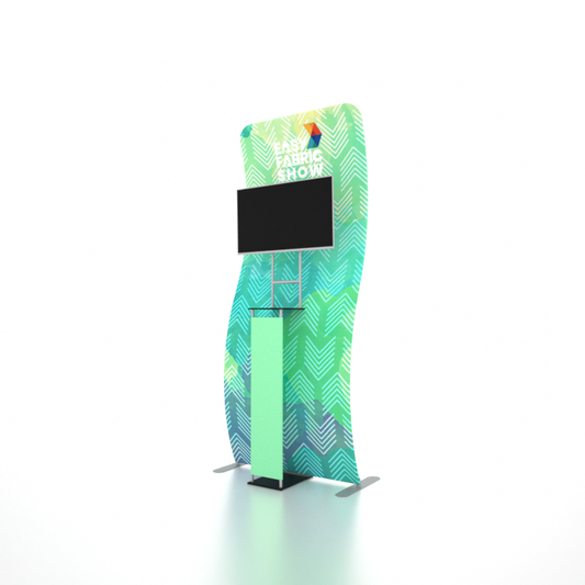 Portable Exhibit TV Display Stand-S Shape