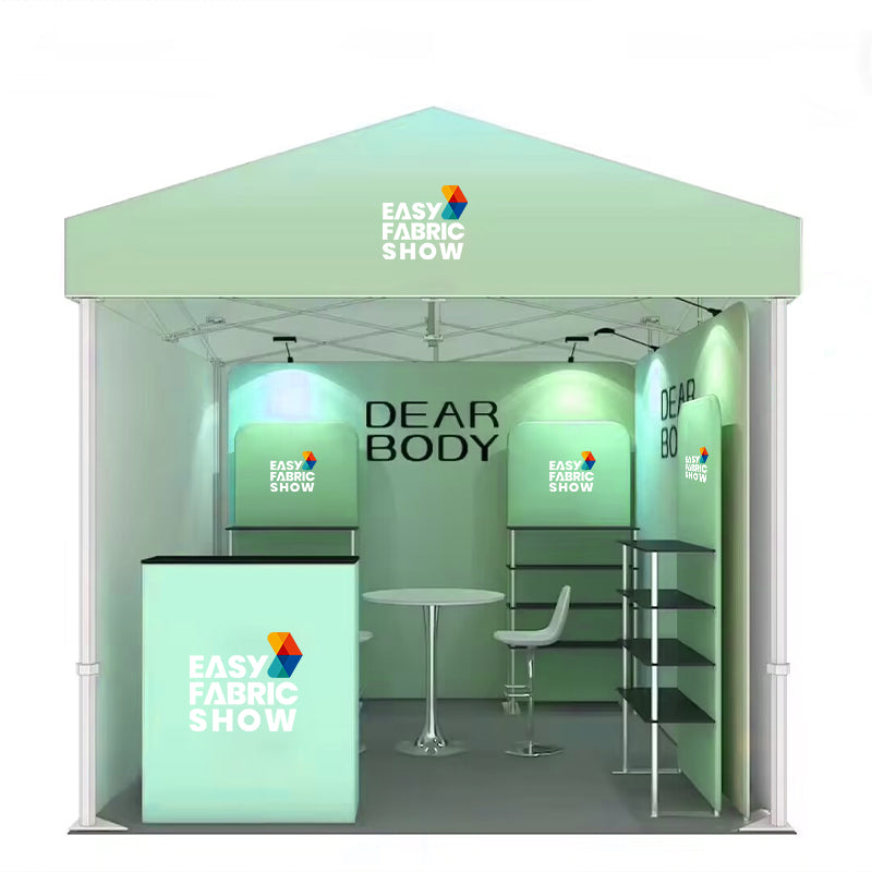 Modular Aluminum Alloy Tent Booth with Shelves