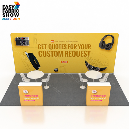 3*6m Aluminum Frame Booth With Routine Standards NO.1