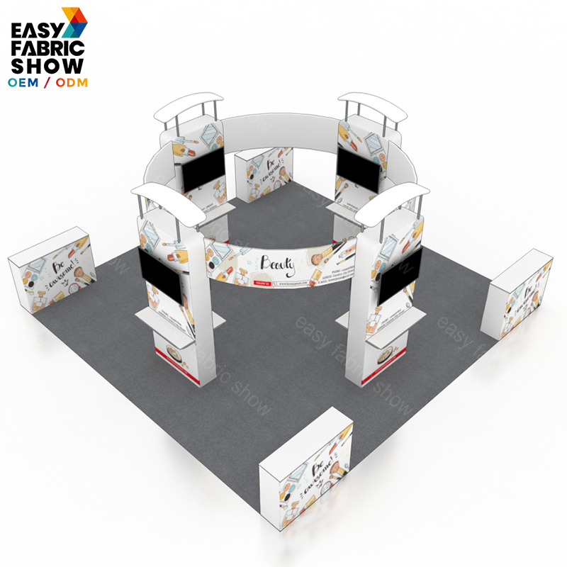 6*6 3D Wallbox booth NO.1 With TV Mount