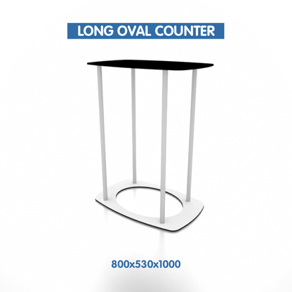 LONG OVAL COUNTER