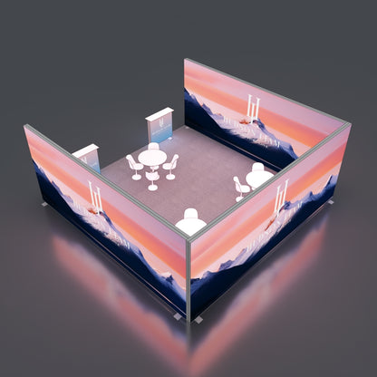 6*6m Lightboxes Booth NO.5