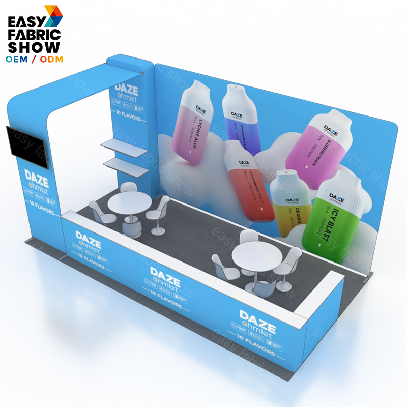 3*6m Aluminum Frame Booth With Arc - shaped NO.6