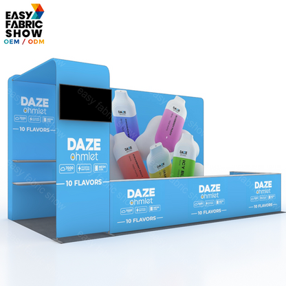 3*6m Aluminum Frame Booth With Arc - shaped NO.6