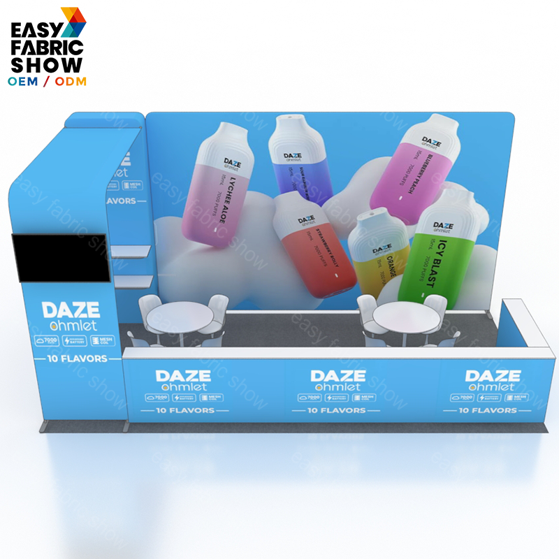 3*6m Aluminum Frame Booth With Arc - shaped NO.6