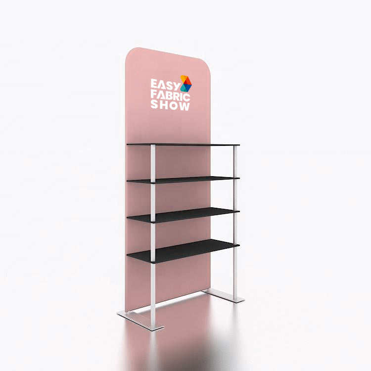 Exhibition Display Rack with Four Shelves