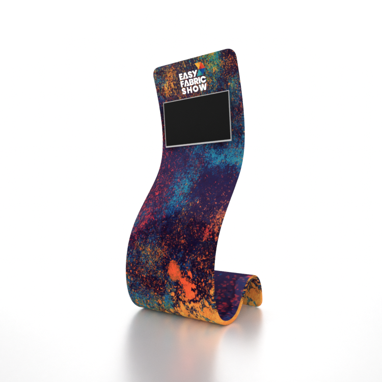 Portable Exhibit TV Display Stand- snake Shape