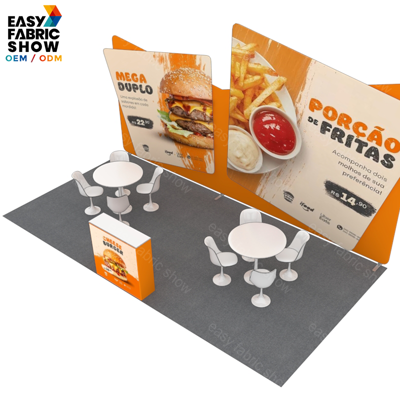 3*6m Aluminum Frame Booth Irregular - shaped backdrop NO.1