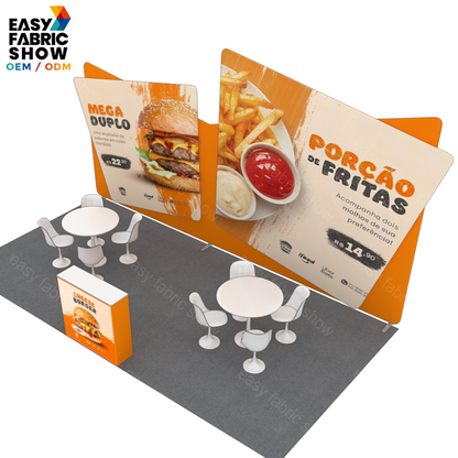 3*6m Aluminum Frame Booth Irregular - shaped backdrop NO.1