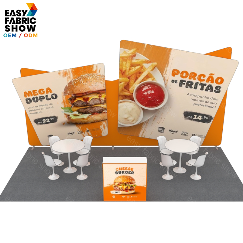 3*6m Aluminum Frame Booth Irregular - shaped backdrop NO.1