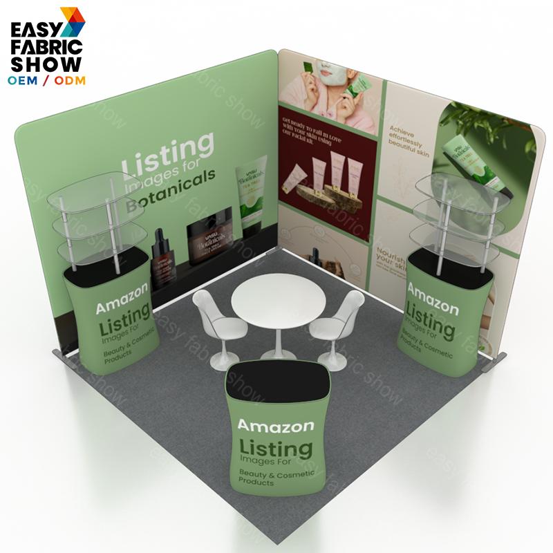 3*3m Aluminum Frame Booth with Multi-layer shelf NO.3