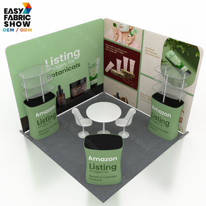 3*3m Aluminum Frame Booth with Multi-layer shelf NO.3