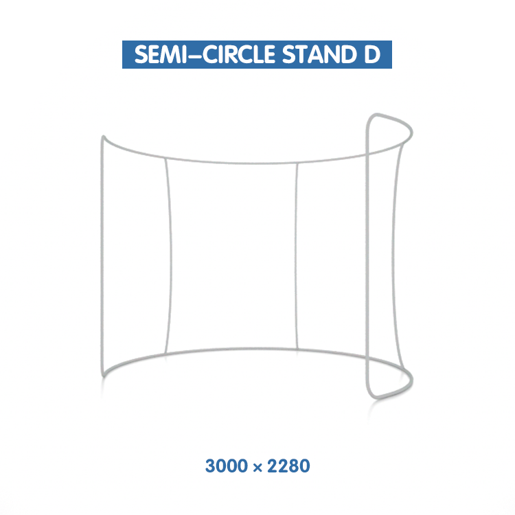 SEMI-CIRCLE STAND D