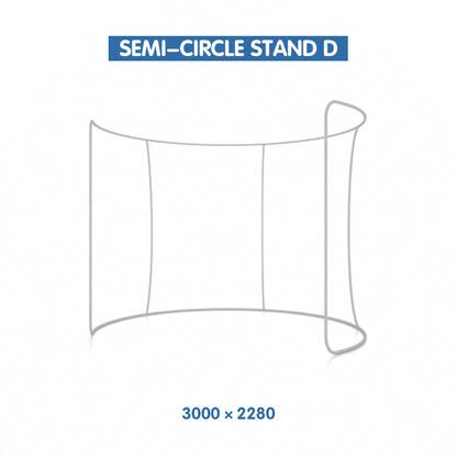 SEMI-CIRCLE STAND D
