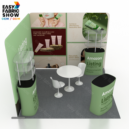 3*3m Aluminum Frame Booth with Multi-layer shelf NO.3