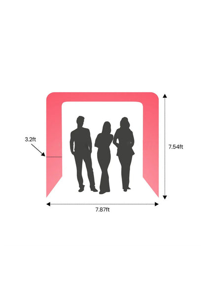 Square Fabric Arch Display with Top Header --Exhibition Entrance