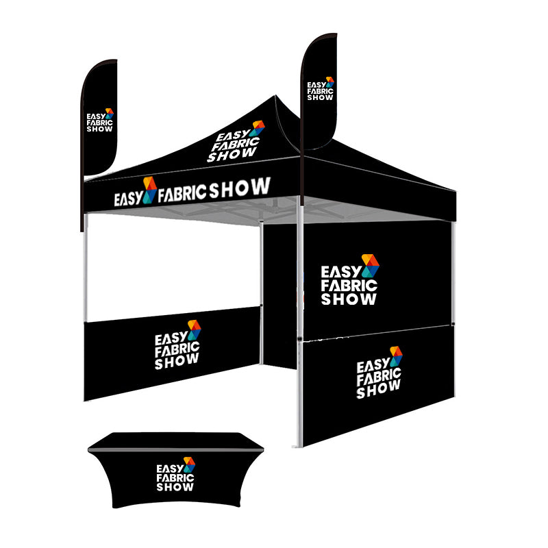 Modular Aluminum Alloy Tent Booth with Flags